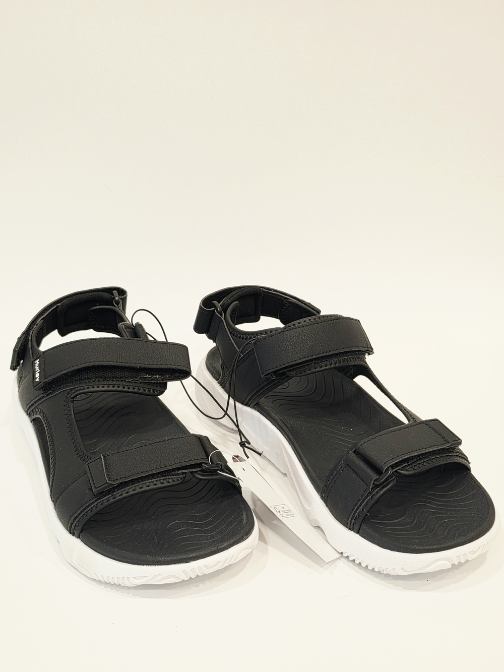 Hurley Black and White Men's Sport Sandals